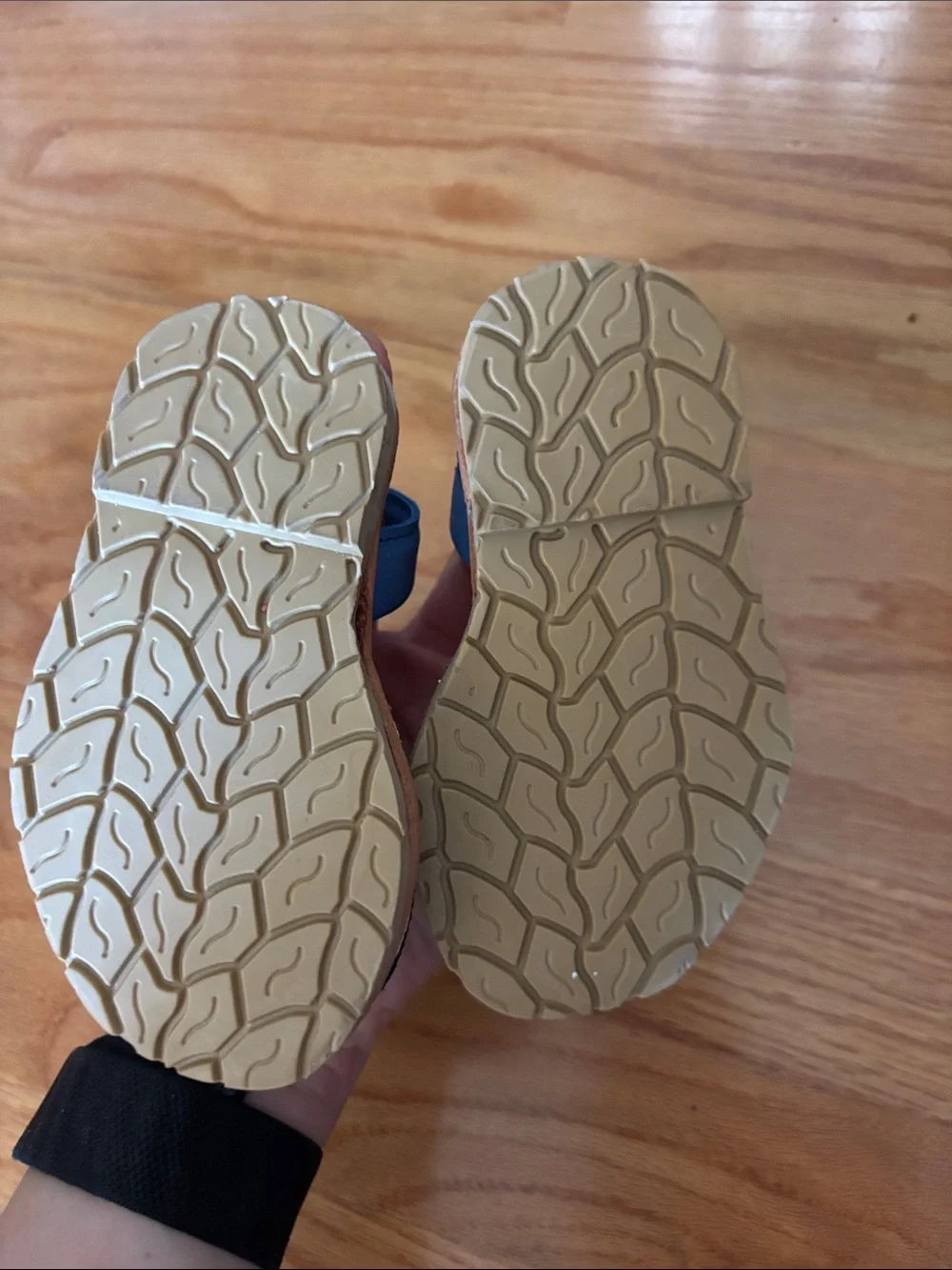 Hand made leather baby shoes